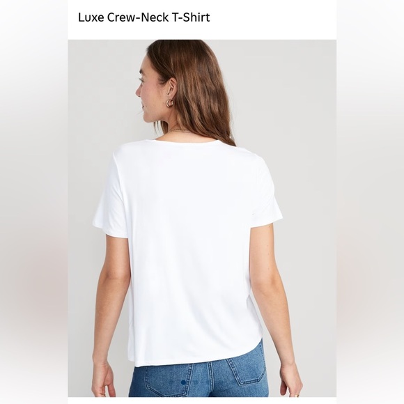 Old Navy Luxe Classic White T-Shirt - Picture 5 of 5